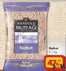 ANADOLU MUTFAĞI NOHUT 1 KG